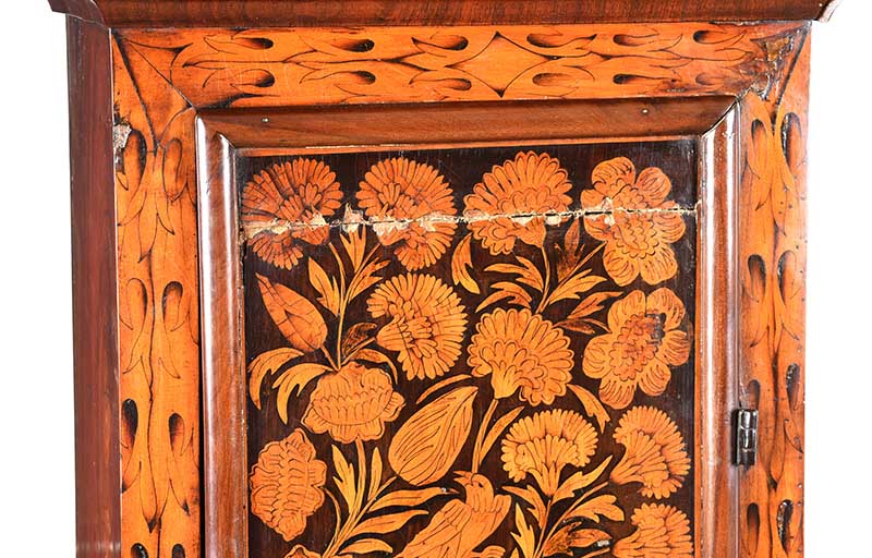 EIGHTEENTH CENTURY MARQUETRY LONG CASE CLOCK - Image 9 of 13