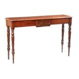 REGENCY MAHOGANY CONSOLE TABLE