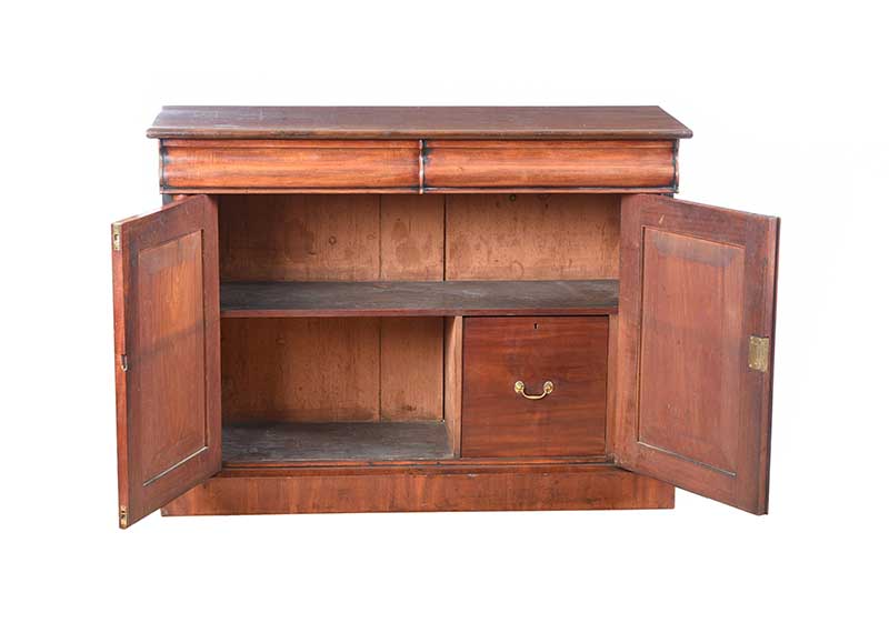 VICTORIAN MAHOGANY SIDE CABINET - Image 5 of 8