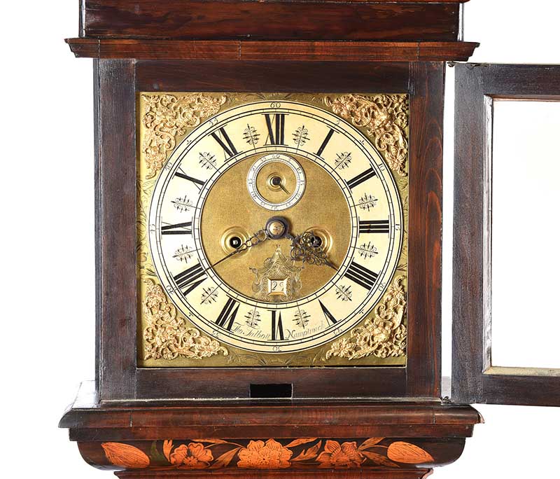 EIGHTEENTH CENTURY MARQUETRY LONG CASE CLOCK - Image 4 of 13