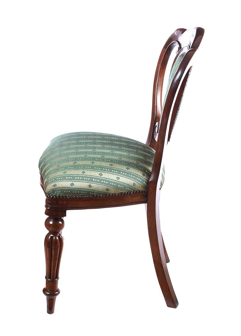 SET OF FOUR VICTORIAN STYLE DINING ROOM CHAIRS - Image 5 of 6