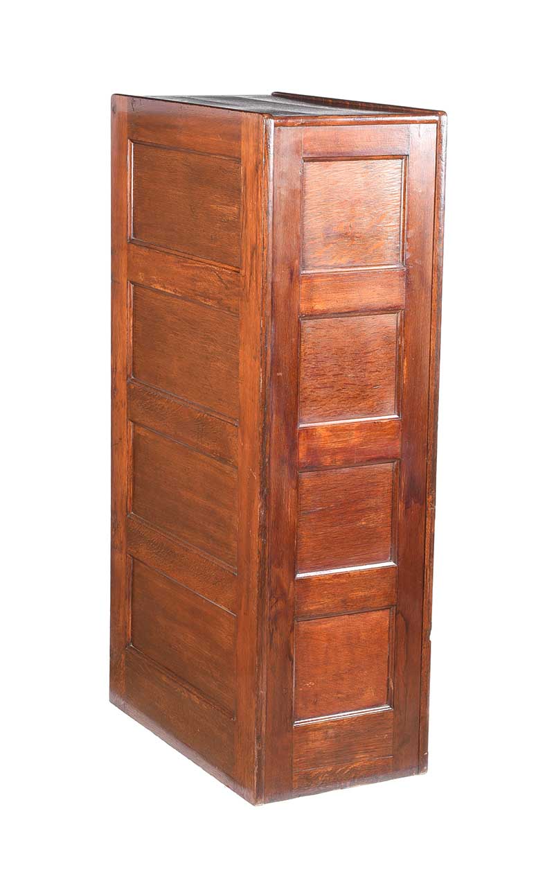 ANTIQUE OAK FILING CABINET - Image 5 of 5