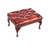 LEATHER FOOTSTOOL