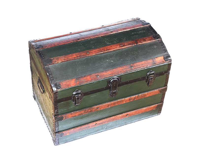 VINTAGE TRAVEL TRUNK - Image 2 of 7