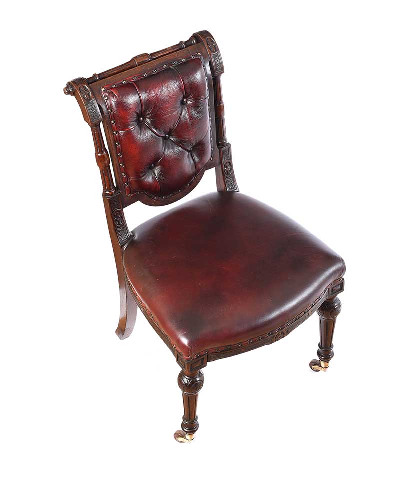 VICTORIAN MAHOGANY SIDE CHAIR - Image 2 of 6