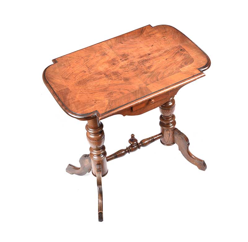 ANTIQUE WALNUT LAMP TABLE - Image 4 of 8