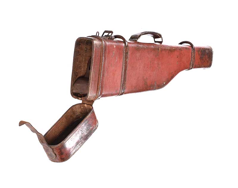 ANTIQUE LEATHER GUN CASE - Image 4 of 4