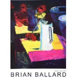 Brian Ballard, RUA - STILL LIFE, JUG OF FLOWERS - Coloured Print - 18 x 14 inches - Signed