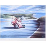 Verner Finlay - JOEY DUNLOP AT GUTHRIES, 2000 ISLE OF MAN TT RACES - Limited Edition Coloured