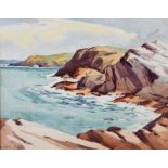 Robert Taylor Carson, RUA - ON THE DONEGAL COAST - Watercolour Drawing - 9 x 11 inches - Signed