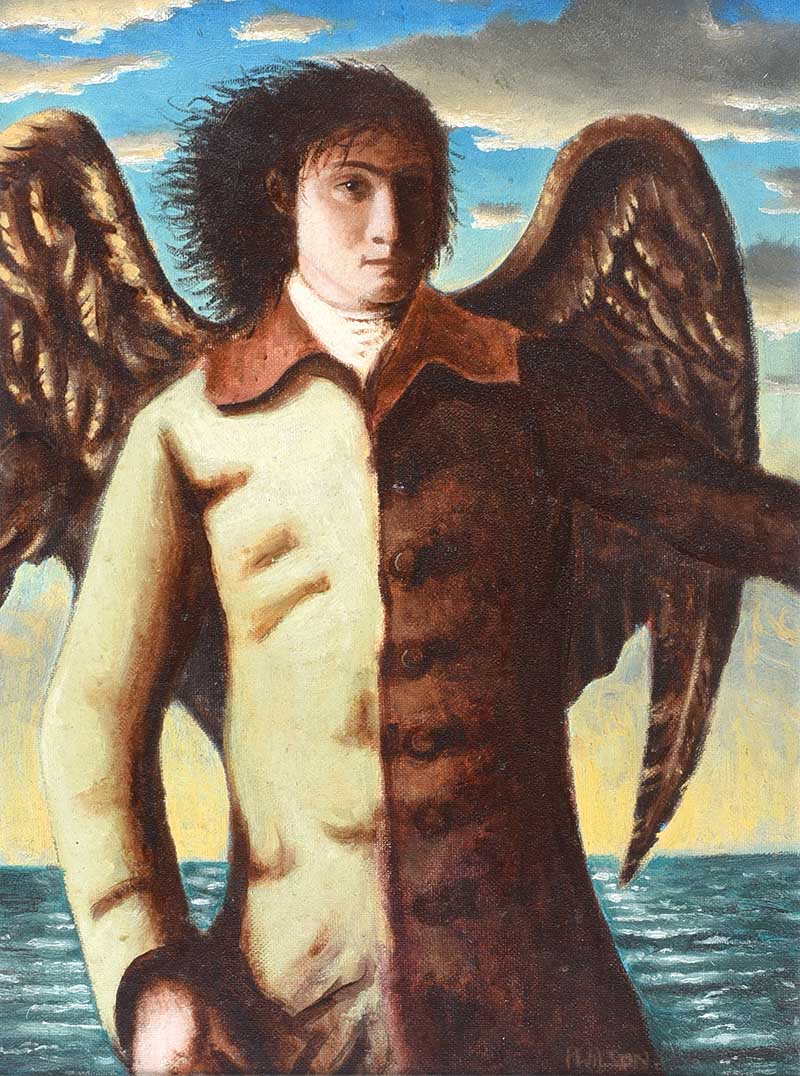 Paul Wilson - THE ANGEL'S SECRET - Oil on Board - 16 x 12 inches - Signed