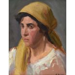 Eileen Murray - PORTRAIT OF A GIRL - Oil on Board - 16 x 12 inches - Signed