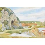 Frank W. Hull - MURLOUGH BAY, COUNTY ANTRIM - Watercolour Drawing - 7 x 10 inches - Signed