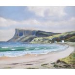 Gregory Clements - FAIRHEAD, COUNTY ANTRIM - Oil on Canvas - 8 x 10 inches - Signed