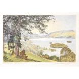 Robert Cresswell Boak, ARCA - DERWUT WATER (ENGLISH LAKES) - Coloured Etching - 5 x 10 inches -