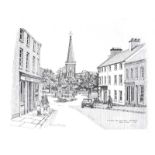 Eamon F. Murphy - THE DIAMOND FROM CASTLE STREET, BALLYCASTLE, COUNTY ANTRIM - Black & White Print -