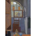 Carolyn Chapman - STUDIO INTERIOR - Oil on Board - 11.5 x 8 inches - Unsigned