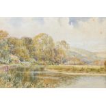 Robert Cresswell Boak, ARCA - THE BLACK RABBIT ON THE ARUN - Watercolour Drawing - 8 x 12 inches -