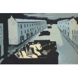 William Scott, RA - THE DARK STREET - Coloured Lithograph - 5 x 8 inches - Unsigned