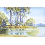 Ray Cochrane - REFLECTIONS, GENOA RIVER, VICTORIA - Watercolour Drawing - 7.5 x 10.5 inches -