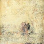 Con Campbell - HORSE IN THE SNOW - Oil on Board - 5 x 5 inches - Signed