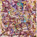 Gerald G. Beattie - HOMAGE TO POLLOCK'S MEMORY - Oil on Canvas - 23.5 x 23.5 inches - Signed