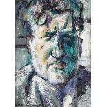 Con Campbell - BRENDAN BEHAN - Oil on Board - 8 x 6 inches - Signed