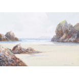 Daniel Sherrin - ROCKS, KYNANCE, CORNWALL - Watercolour Drawing - 7.5 x 10.5 inches - Signed