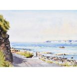 Aylmer Armstrong - ANTRIM COAST ROAD - Watercolour Drawing - 5 x 7 inches - Signed