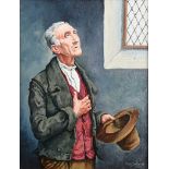 Roy Wallace - A SILENT PRAYER - Oil on Board - 10 x 8 inches - Signed