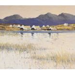 Paul Henry, RHA - CONNEMARA COTTAGES - Coloured Print - 12 x 14 inches - Unsigned