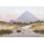 George W. Morrison - MOUNT ERRIGAL, COUNTY DONEGAL - Watercolour Drawing - 10 x 14 inches - Signed