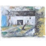 Elizabeth Taggart - OLD BARN, COUNTY DOWN - Mixed Media - 6 x 8.5 inches - Signed