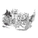 Eamon F. Murphy - BELFAST CASTLE - Black & White Print - 11 x 15 inches - Signed