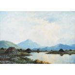 Douglas Alexander, RHA - A GREY DAY CONNEMARA - Watercolour Drawing - 15 x 21 inches - Signed