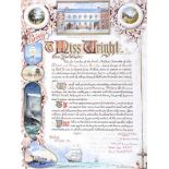 Joseph William Carey, RUA - AN ADDRESS TO MISS WRIGHT - Watercolour Drawing - 20 x 14 inches -