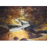 Dennis J. McDowell - EARLY MORNINGS GLENARIFF - Oil on Canvas - 30 x 40 inches - Signed