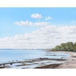 Edward Clarke - BELFAST LOUGH - Oil on Canvas - 16 x 20 inches - Signed