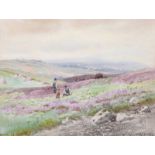 Joseph William Carey, RUA - THE BACK OF CAVEHILL - Watercolour Drawing - 9 x 11 inches - Signed