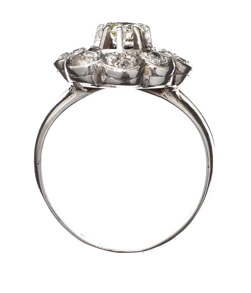 18CT WHITE GOLD DIAMOND RING - Image 3 of 3