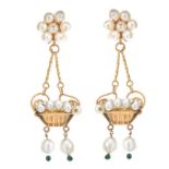 21CT GOLD PEARL EARRINGS