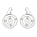 STERLING SILVER SPIRAL EARRINGS