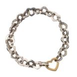 TIFFANY & CO. STERLING SILVER HEART BRACELET