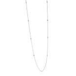 18CT GOLD AND WHITE GOLD DIAMOND NECKLACE