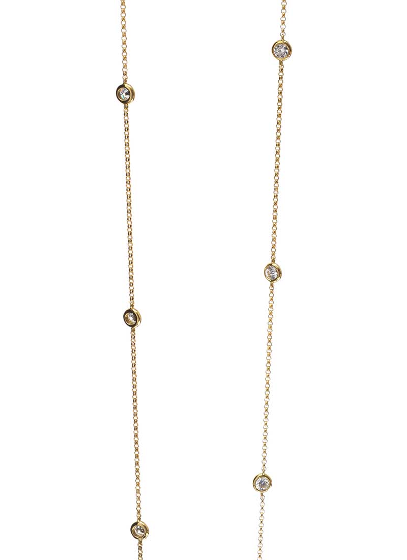 18CT GOLD DIAMOND NECKLACE - Image 2 of 3