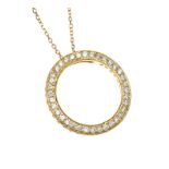 18CT GOLD DIAMOND NECKLACE