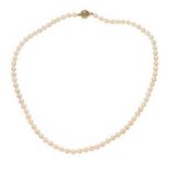 9CT GOLD CULTURED PEARL NECKLACE