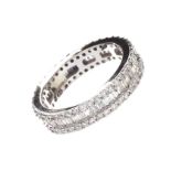 14CT WHITE GOLD DIAMOND ETERNITY RING