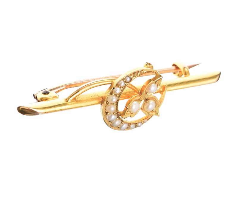 SEED PEARL BAR BROOCH - Image 3 of 3