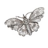 SILVER BUTTERFLY BROOCH